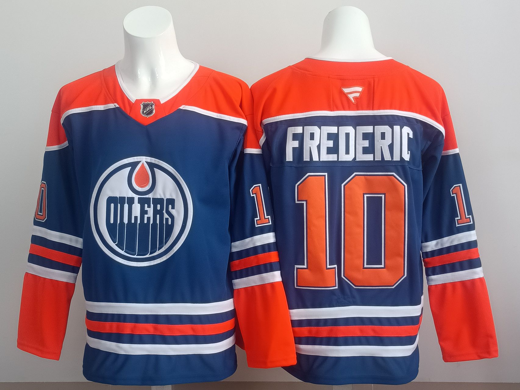 Men 2025 Edmonton Oilers #10 Frederic Blue NHL Jersey style 01->edmonton oilers->NHL Jersey